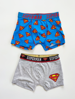 Chlapecké boxerky SUPERMAN modré, šedé